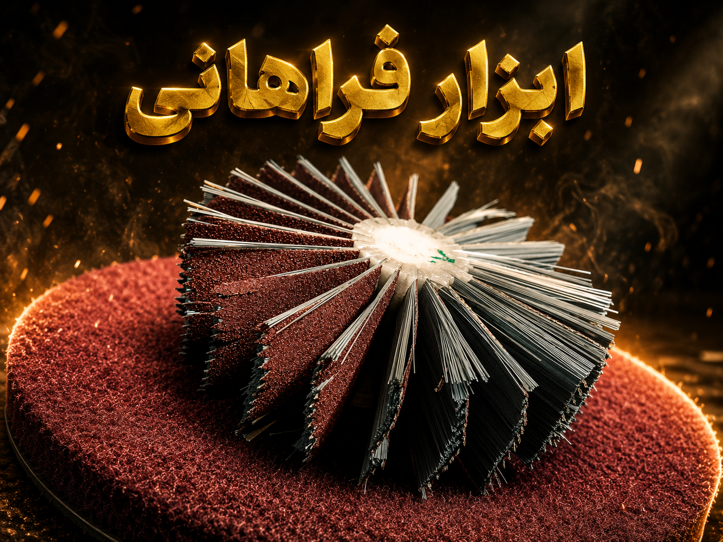 براش کنف سنباده چینی زبری ۱۲۰